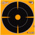 EZAim 15255 Splash Bullseye Adhesive Targets, 6 Inches, Orange, 12 Pack
