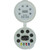 Hamskea PEEP075 Insight Peep Kit Deluxe Short Draw, 6 Aperture, 4 Clearifier Peep, White