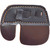 Bateman ETABCRM Bubba 3 Finger Split Cordovan Tab, Suede Back, Black, Medium, Right Hand