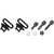Allen Company 14420 Swivel Set for Bolt Action Rifles, Supports Slings Up to 1 Inch Wide, Black