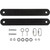 EZAim 15247 Rubber Strap Gong Hanging Kit, Black
