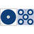 Maple Leaf Press NFI-4P NFAA Dual 1-Spot/5-Spot Target, Blue, 25 Pack