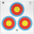 Maple Leaf Press FT-3x40W WA 3 Spot Triange Target, Red, 25 Pack