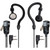 Midland AVPH4 Wrap Around the Ear Headset, Black, Right Hand
