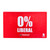 Tekmat TEK-42-LIBERAL Door Mat, Zero Percent Liberal, 25 x 42 Inches, Red