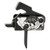 Rise Armament RA-140F-LFOD-AWP Super Sporting Trigger, Live Free or Die Design, Flat Trigger, Anodized Finish, Black/White