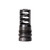 Rugged Suppressors MB025 3 Port Brake, .338, Muzzle Brake, 3/4x24 Thread Pitch, Matte Finish, Black