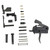 Rise Armament T017-12003 Rave, Single Stage Trigger, Lower Parts Kit, AR-15, Black