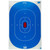 Pro-Shot Products SILH-INTP-BLUE-8PK Splatter Shot, Silhouette Adhesive Target, 12 x 18 Inches, Blue/White, 8 Pack