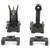 Griffin Armament GAM2S M2 Sights, Front and Rear Folding Sights, Fits Picatinny Rail, Matte Finish, Black