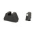 AmeriGlo Optic-Compatible Sight Sets for Glock Pistols, 3XL Tall, Green Tritium with White Outline