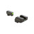 AmeriGlo I-Dot Night Sight for Glock Gen5 9mm/.40, Green Front and Rear, Matte Finish