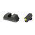AmeriGlo Optic Compatible Sight Sets for Glock 43X/48 MOS, Green Tritium with LumiGreen Outline