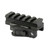 American Defense Mfg. AD-170-VPG-5LUG-STD Quick Detach Riser Mount for Picatinny Rail, 5 Slots, Anodized Finish, Black