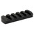 Kinetic Development Group TAP5-102 M-LOK Picatinny Rail, 5 Slot, 2.5 Inches, Anodized Finish, Black
