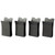 Haley Strategic Partners MP2-1-4-BLK MP2 Magazine Pouch Insert, Rifle Magazines, Polymer, Black, 4 Pack