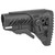F.A.B. Defense FX-GLR16CP Tactical Buttstock with Adjustable Cheek Rest for AR Rifles, Black