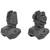 F.A.B. Defense FX-FRBSKIT Flip Up Front and Rear Sight Set, Picatinny, Polymer, Black