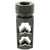 Fortis Manufacturing, Inc. 9MM-MB-BLK-36 Muzzle Brake for 9mm, 1/2x36 Threaded, Black