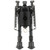 Firefield FF34023 Compact Bipod for Enhanced Shooting Stability and Precision, 6-9 Inches, Matte Finish, Black