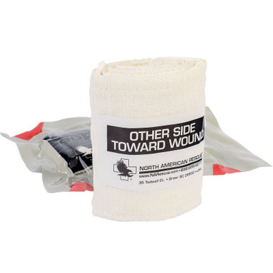 North American Rescue ETD Trauma Dressing - 4 Inch Sterile Bandage For Emergency Bleeding Control