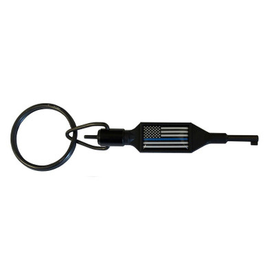 その他 Zach Zak Tool ZT100-BL Thin Blue Line Flag Police Handcuff Key w