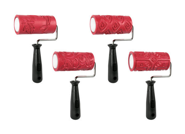 Textured Clay Rollers Class Pack 4 1/4"