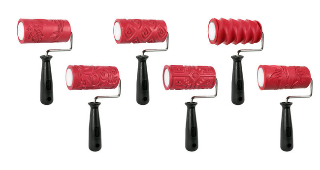 Textured Clay Rollers Class Pack 4 1/4" (6 rollers)