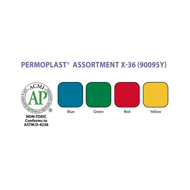 Permoplast Modeling Clay Assortment 4 Colors No. 36