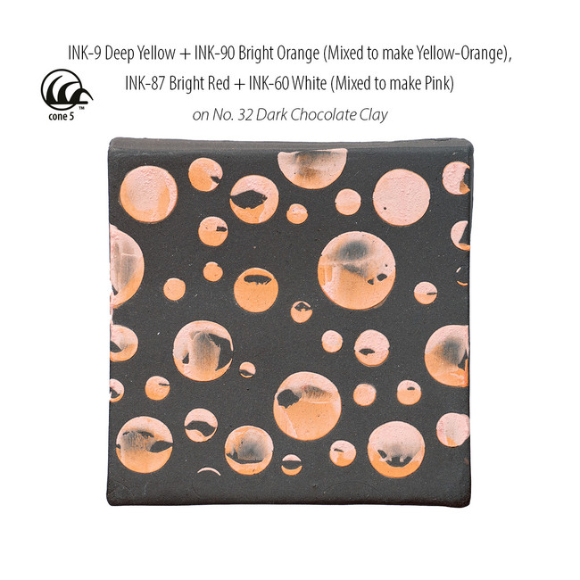 INK-90 Bright Orange Matte Ink