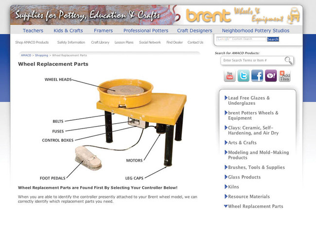 Model B - Brent Pottery Wheel - 110V