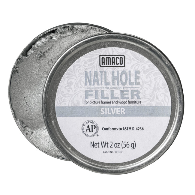 Amaco Nail Hole and Corner Filler-Silver 2 oz