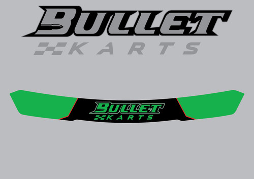 BULLET KARTS VISOR STRIP DECAL