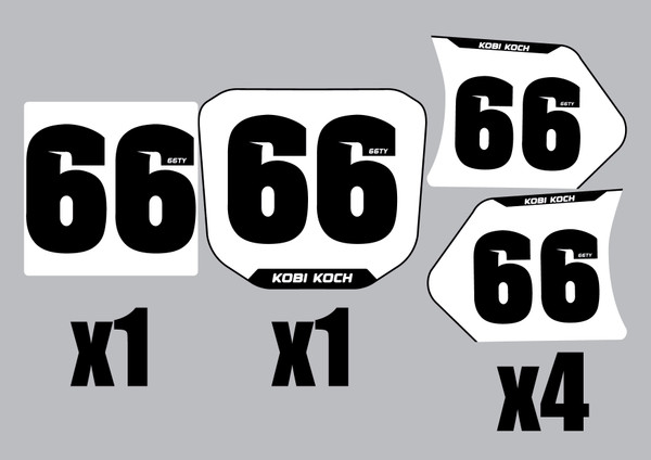DIRT KARTING AUSTRALIA RIVAL CHASSIS CO NUMBER PLATE WITH NAME