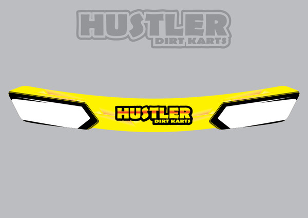 HUSTLER DIRT KARTS VISOR STRIP DECAL