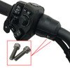 Remove two screws using a 5mm allen wrench that hold on the existing top cuff.