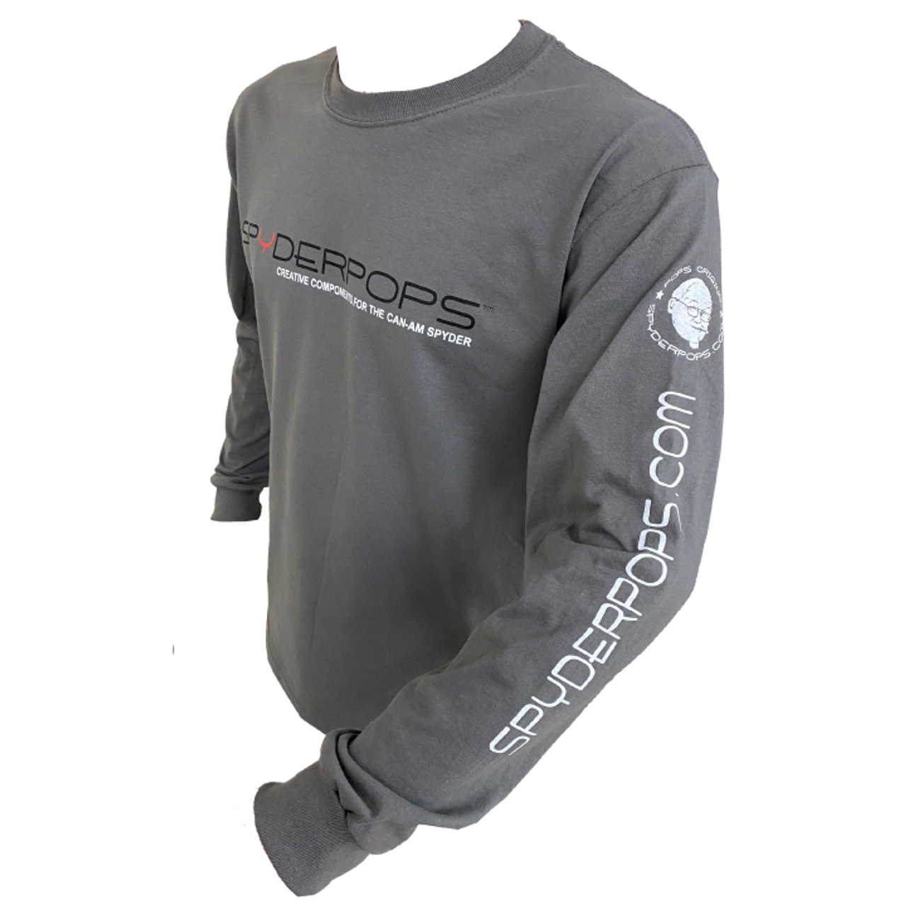 Spyderpops T-Shirt - Grey Long Sleeve (Multiple Sizes)