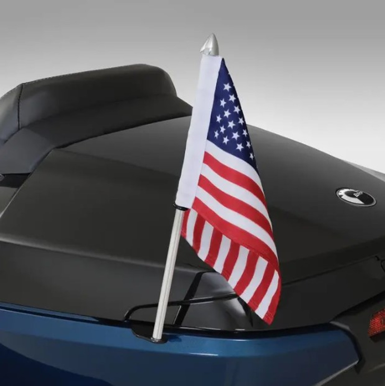 Flag Pole with Mount and USA Flag (Rear Trunk RT 2020+, F3 2017+)
