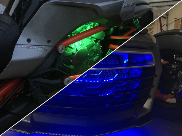 Rgb Engine RGB Engine & Grille COMBO Light LED Kit (F3 Models All Years) - SPYDERPOPS