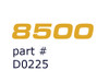 D0225 Decal, 8500