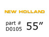 D0105 Decal, New Holland, 55"