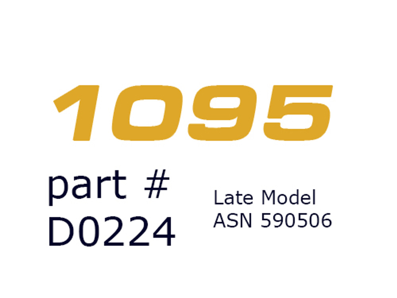 D0224 Decal, 1095 LM