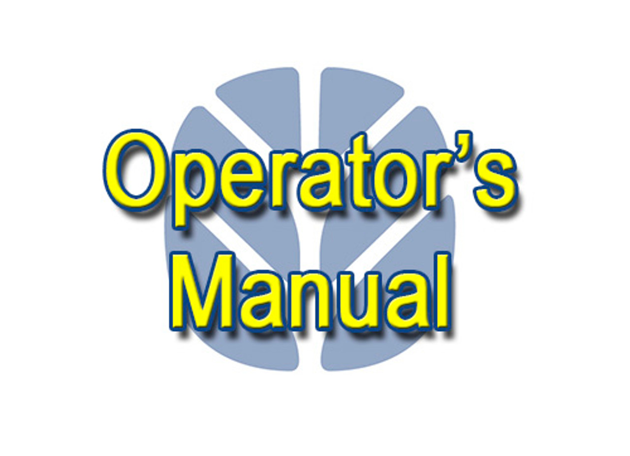 NH 1038 Operator's Manual