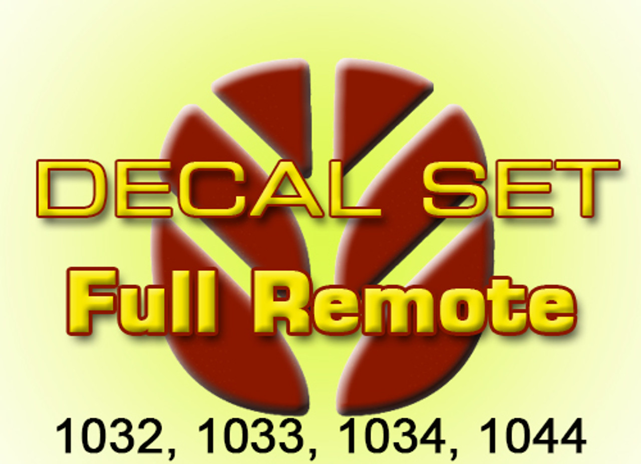 D0410 Full Remote Decal Set