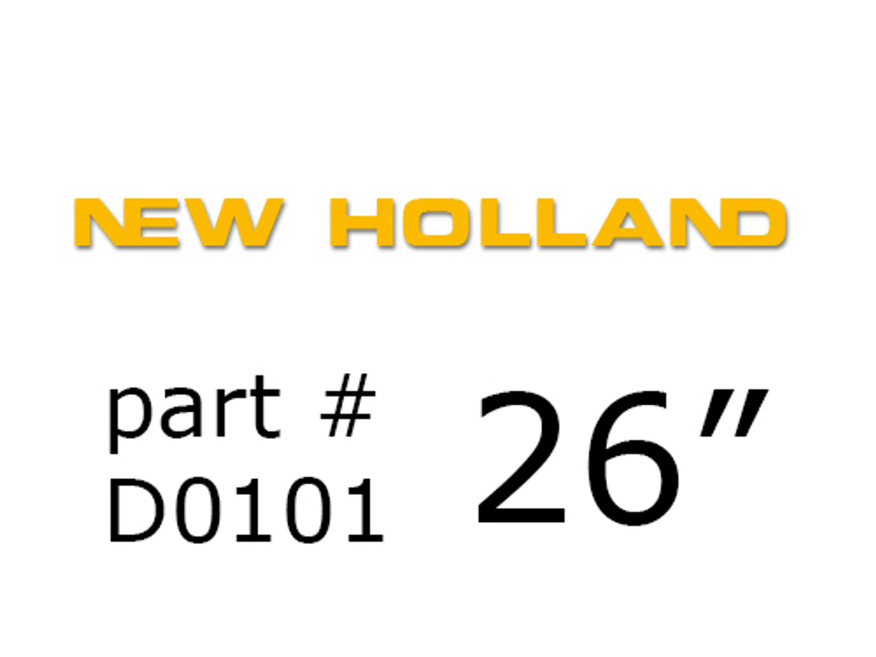 D0101 Decal, New Holland, 26"