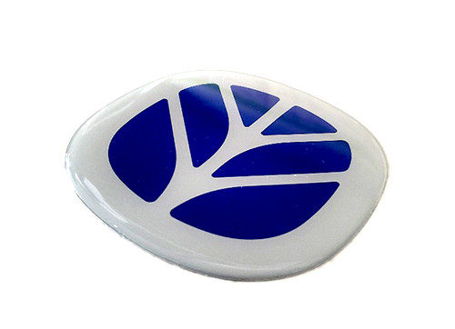 D0109 Decal, NH Logo, Blue Leaf, soft