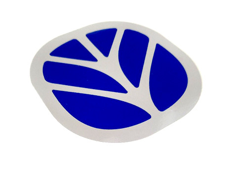 D0109AM Decal, NH Logo, Blue Leaf, flat