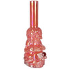 Iridescent Crouching Skeleton Soft Glass Water Pipe | 13.5" | 14mm F | Colors Vary