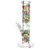 Pulsar Design Series Straight Tube Glass Water Pipe - Cubez / 12" / 14mm F