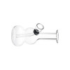 Itty Bitty Double Bubble Glass Water Pipe - 4.75" / Clear